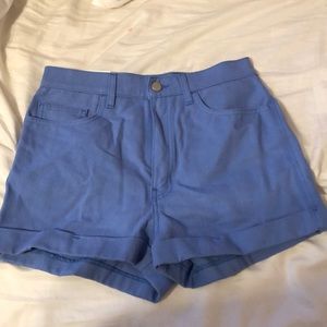 American Apparel Blue Denim Shorts